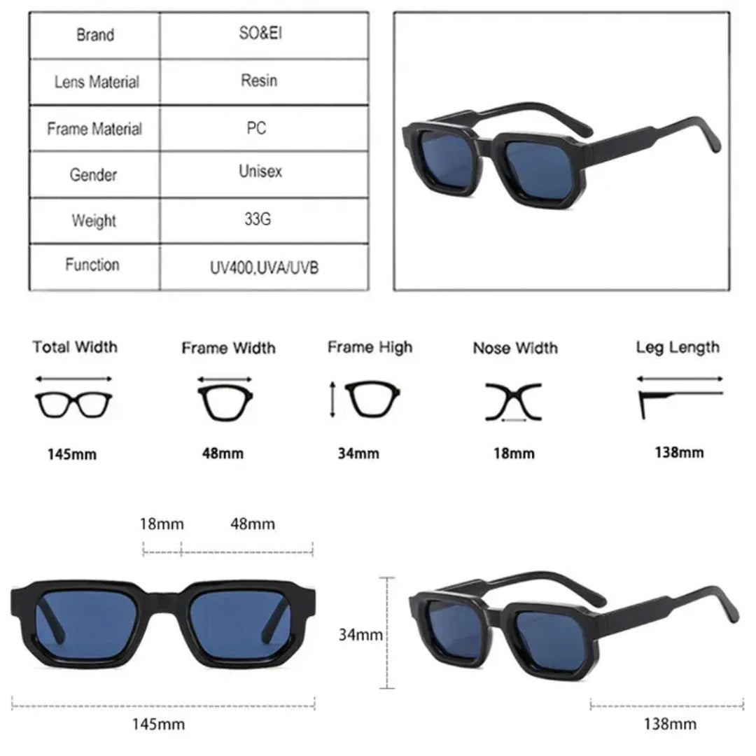 Anti-Blue Light Square Glasses