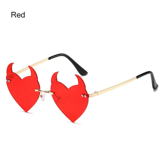 Rimless Devil Ear Heart Shape UV SG