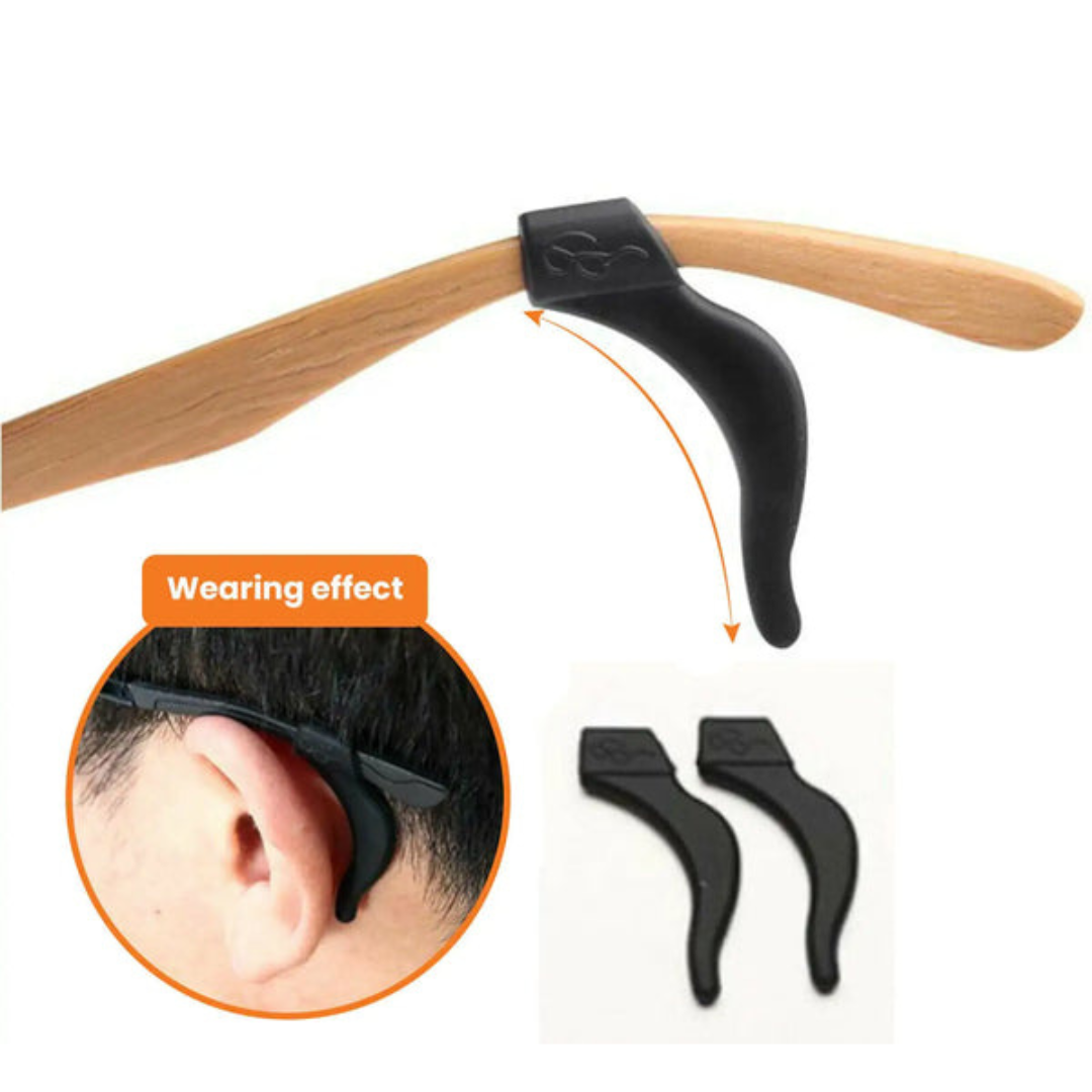 Anti Slip Glasses Ear Hooks Tip 4 Pair